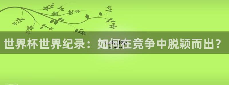世界杯预选赛欧洲赛区赛程：世界杯世界纪录：如何在竞争中脱颖而出？